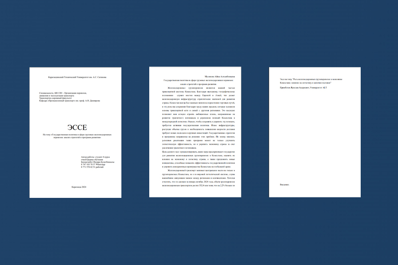 Итак, публикуем работы наших талантливых победителей конкурса эссе!